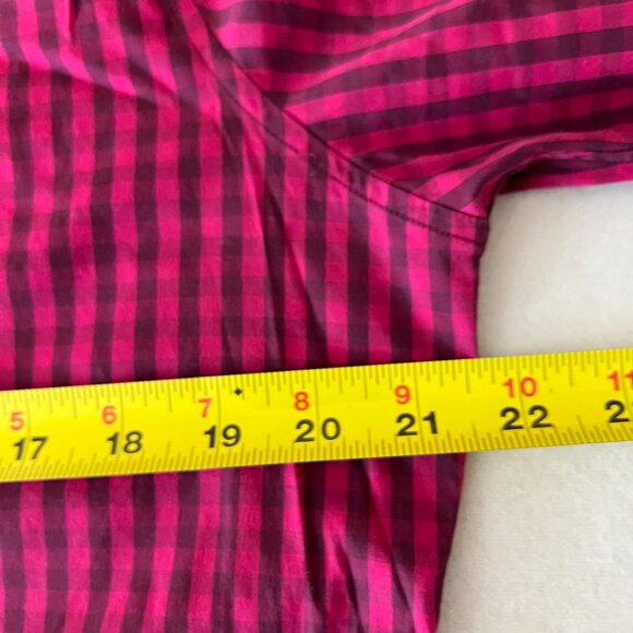 Bonobos Men Stretch Standard Fit Button-Down Pink/Grey Plaid Shirt Size 15.5 -34 - Picture 9 of 10